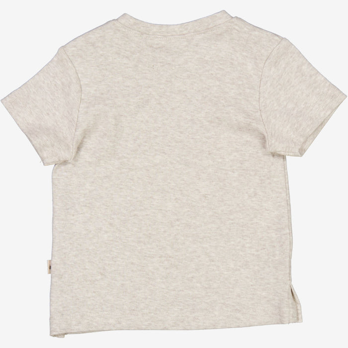 Wheat Main  T-Shirt Grasshoppers | Baby Jersey Tops and T-Shirts 5060 fossil melange