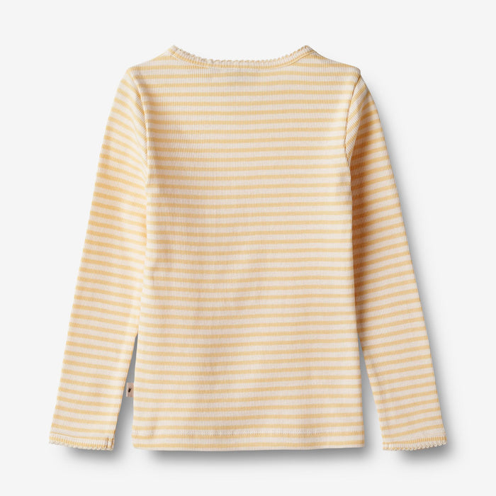Wheat Main T-Shirt L/S Belis Jersey Tops and T-Shirts 5002 pale apricot stripe