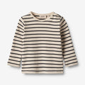 Wheat Main T-Shirt L/S Stig Jersey Tops and T-Shirts 1433 navy stripe