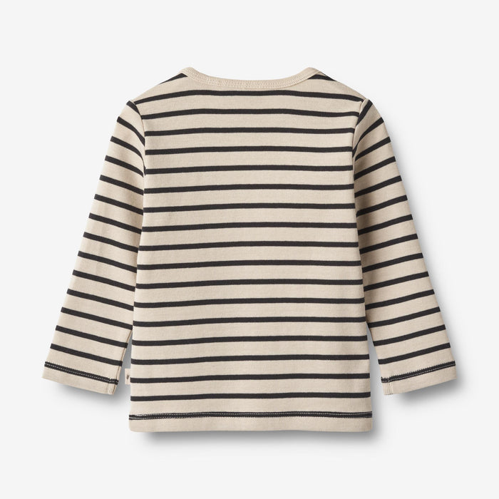 Wheat Main T-Shirt L/S Stig Jersey Tops and T-Shirts 1433 navy stripe