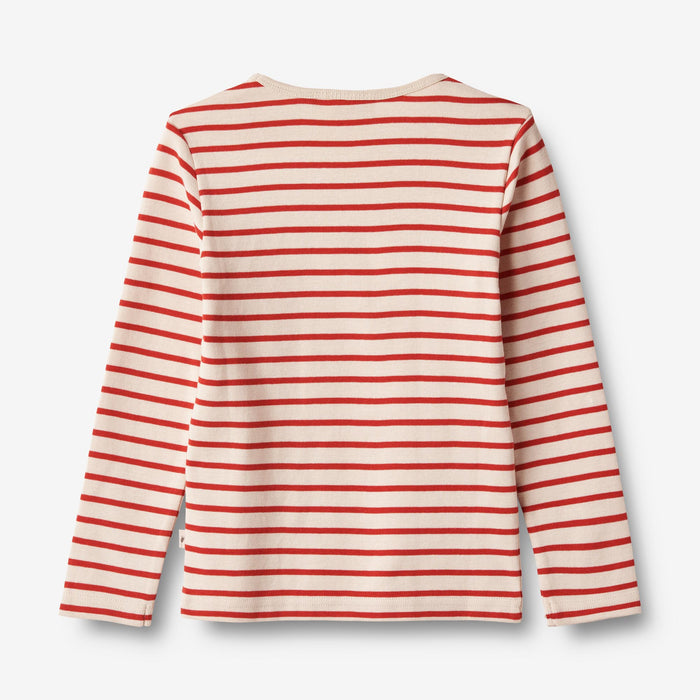 Wheat Main T-Shirt L/S Stig Jersey Tops and T-Shirts 2078 red stripe