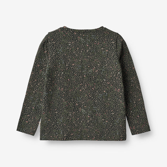 Wheat Main T-Shirt Manna Jersey Tops and T-Shirts 0028 black coal small flowers