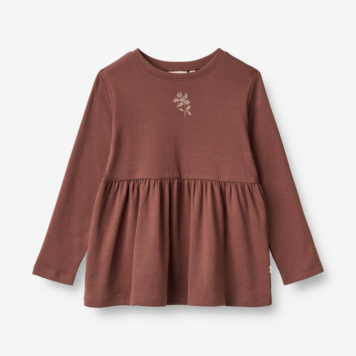 Wheat Main T-shirt Marcia Embroidery Jersey Tops and T-Shirts 2389 plum rose
