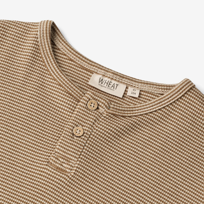 Wheat Main T-Shirt Morris Jersey Tops and T-Shirts 3238 beige rib stripe
