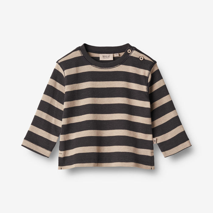 Wheat Main T-Shirt Nohr | Baby Jersey Tops and T-Shirts 9209 dark stripe