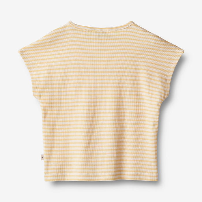 Wheat Main T-Shirt S/S Bette Jersey Tops and T-Shirts 5002 pale apricot stripe