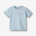 Wheat Main T-Shirt S/S Daniel Jersey Tops and T-Shirts 1049 blue summer