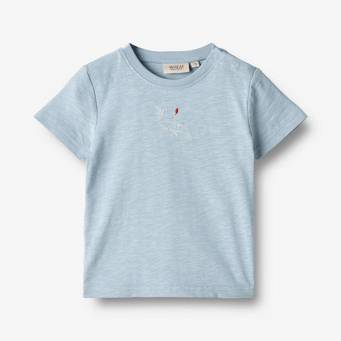 Wheat Main T-Shirt S/S Holger Jersey Tops and T-Shirts 1049 blue summer