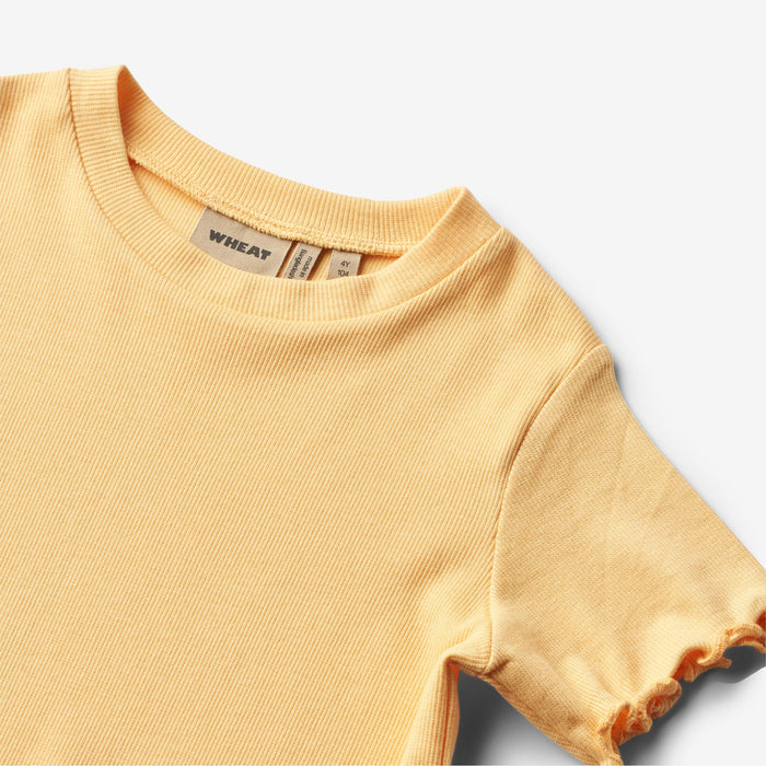 Wheat Main T-Shirt S/S Irene Jersey Tops and T-Shirts 5001 pale apricot