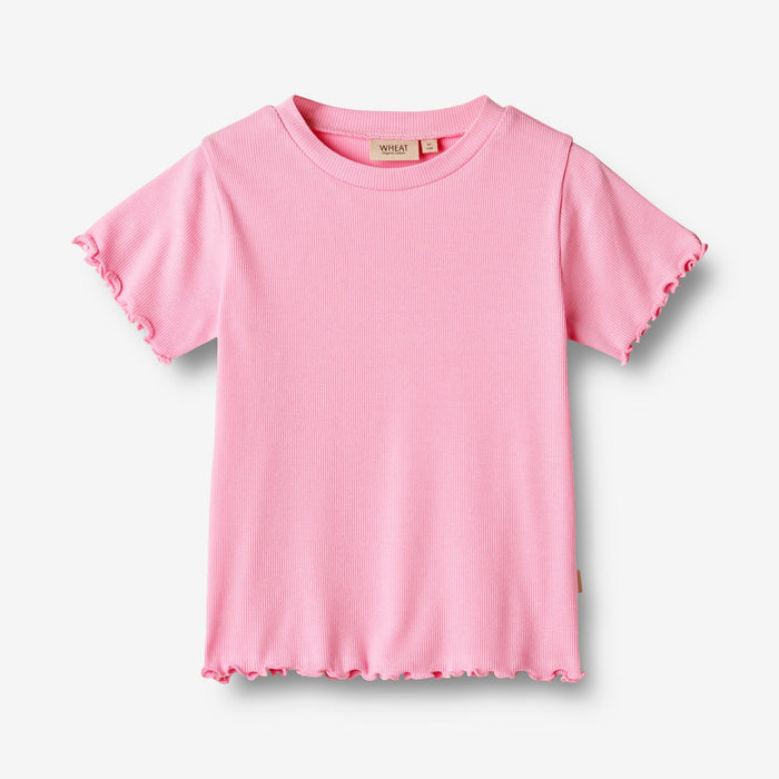 Wheat Main T-Shirt S/S Irene Jersey Tops and T-Shirts 2356 pink