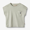 Wheat Main T-Shirt S/S Signe Jersey Tops and T-Shirts 1475 sea mist
