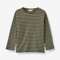 Wheat Main T-Shirt Stig Jersey Tops and T-Shirts 4076 dark green stripe