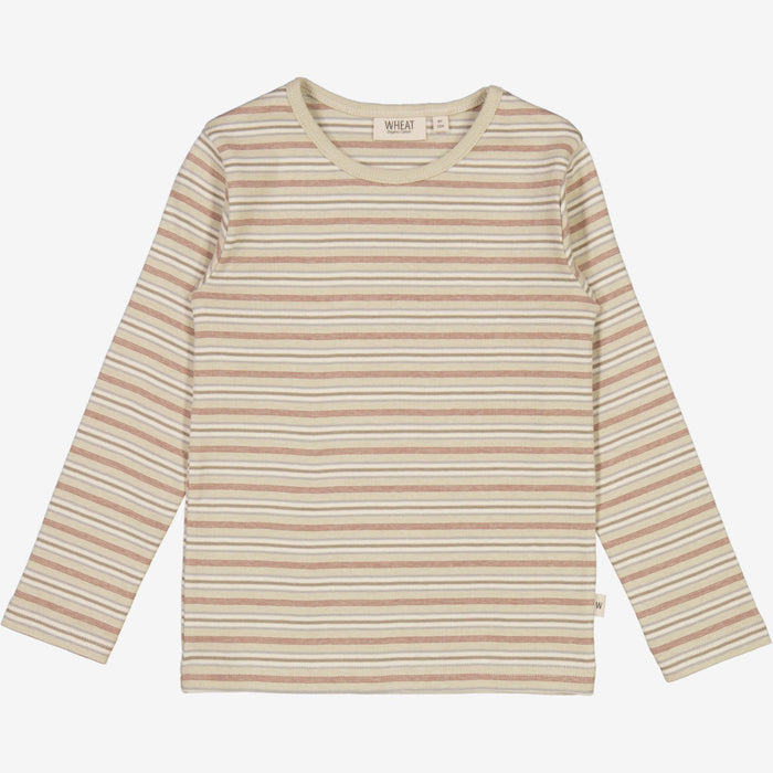 Wheat Main  T-Shirt Striped LS Jersey Tops and T-Shirts 1229 dusty stripe