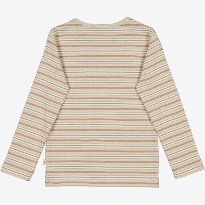 Wheat Main  T-Shirt Striped LS Jersey Tops and T-Shirts 1229 dusty stripe