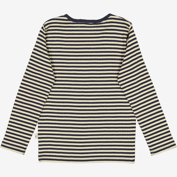 Wheat Main  T-Shirt Striped LS Jersey Tops and T-Shirts 1387 midnight stripe