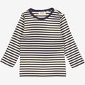Wheat Main  T-Shirt Striped LS | Baby Jersey Tops and T-Shirts 1387 midnight stripe