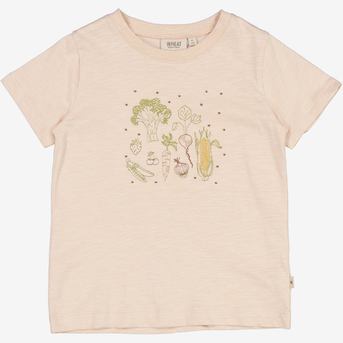 Wheat Main T-Shirt Vegetables Embroidery Jersey Tops and T-Shirts 2032 rose dust