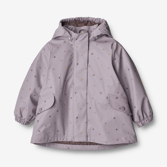 Wheat Outerwear Thermo Rain Jacket Rika Rainwear 1347 lavender flowers