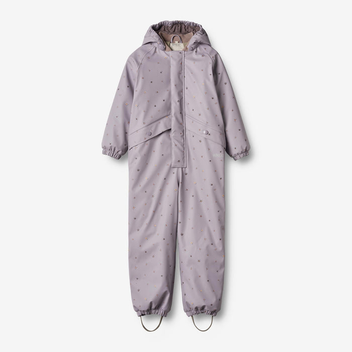 Wheat Outerwear Thermo Rainsuit Aiko Rainwear 1347 lavender flowers