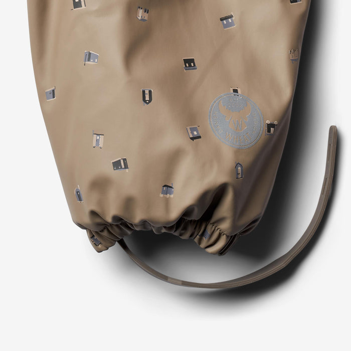 Wheat Outerwear Thermo Rainsuit Aiko | Baby Rainwear 0227 dry grey houses