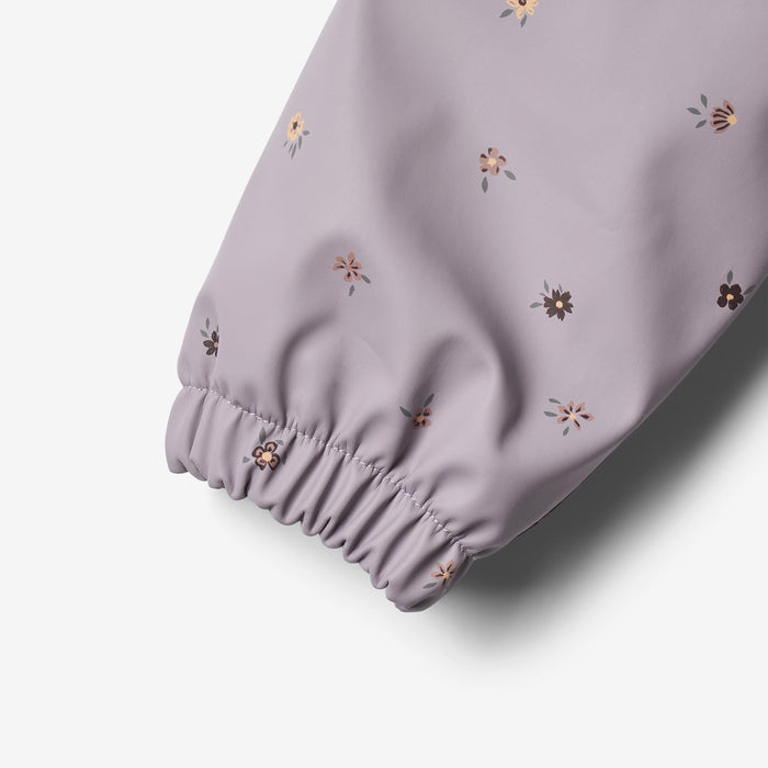 Wheat Outerwear Thermo Rainsuit Aiko | Baby Rainwear 1347 lavender flowers