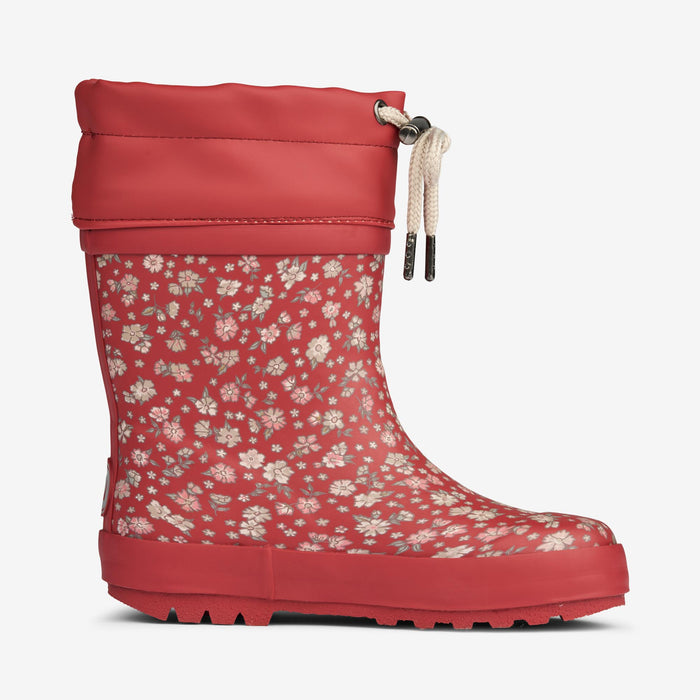Wheat Footwear Thermo Rubber Boot Print Rubber Boot 2077 red flowers