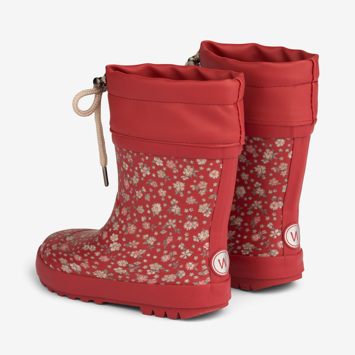 Wheat Footwear Thermo Rubber Boot Print Rubber Boot 2077 red flowers