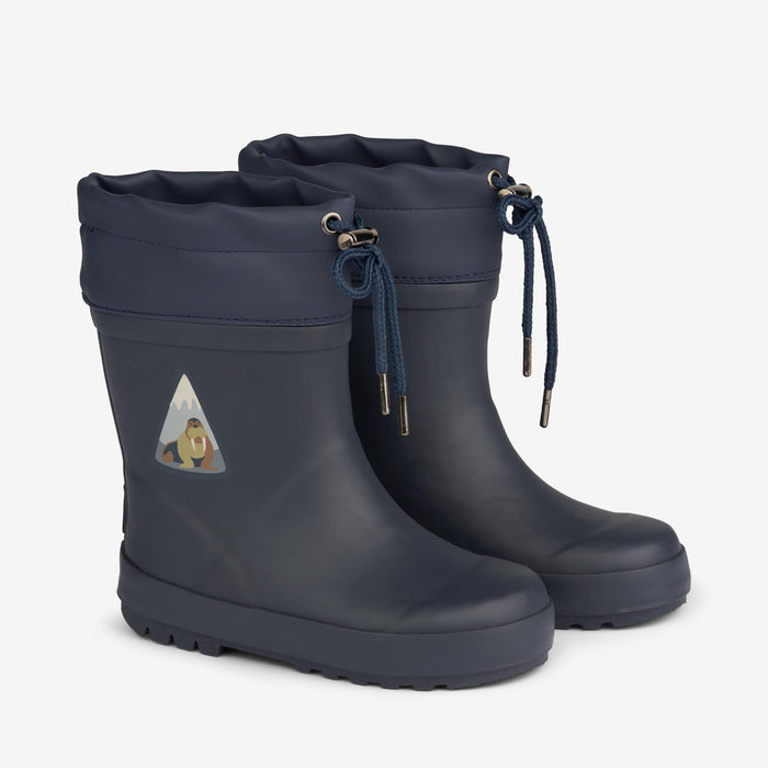 Wheat Footwear Thermo Rubber Boot Solid Rubber Boot 1432 navy