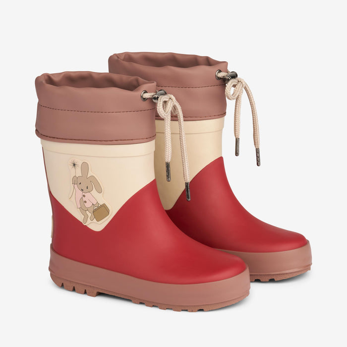 Wheat Footwear Thermo Rubber Boot Solid Rubber Boot 2072 red