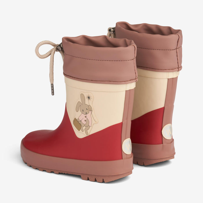 Wheat Footwear Thermo Rubber Boot Solid Rubber Boot 2072 red