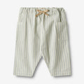 Wheat Main Trousers Arne Trousers 4109 aquablue stripe