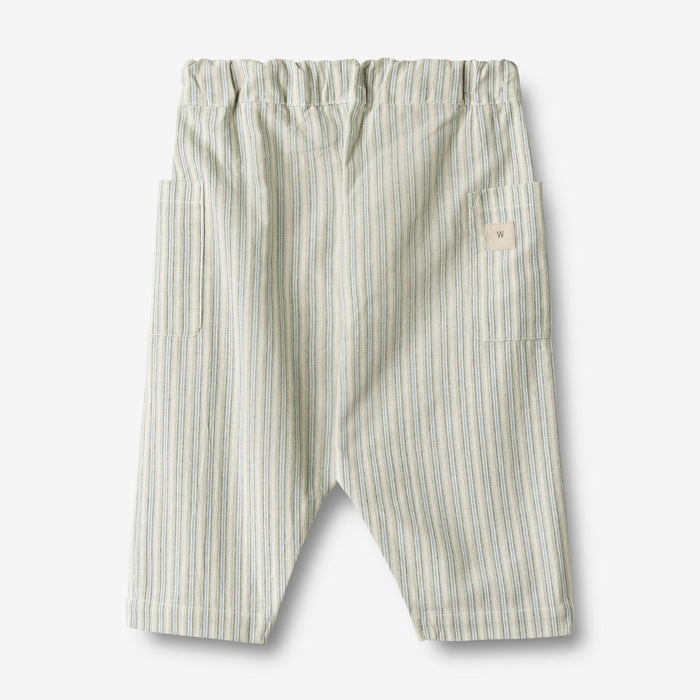 Wheat Main Trousers Arne Trousers 4109 aquablue stripe