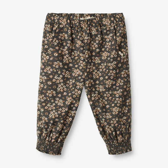 Wheat Main Trousers Sara Lined | Baby Trousers 0027 black coal flowers
