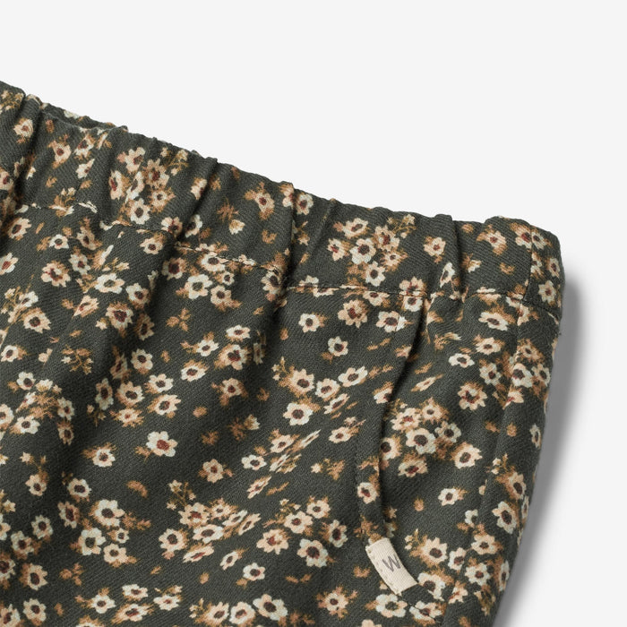 Wheat Main Trousers Sara Lined | Baby Trousers 0027 black coal flowers