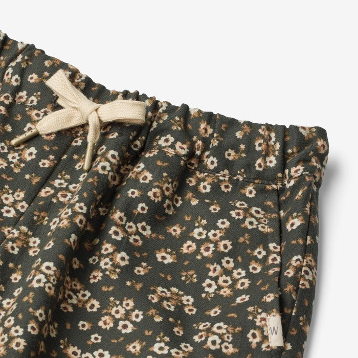 Wheat Main Trousers Shilla Trousers 0027 black coal flowers