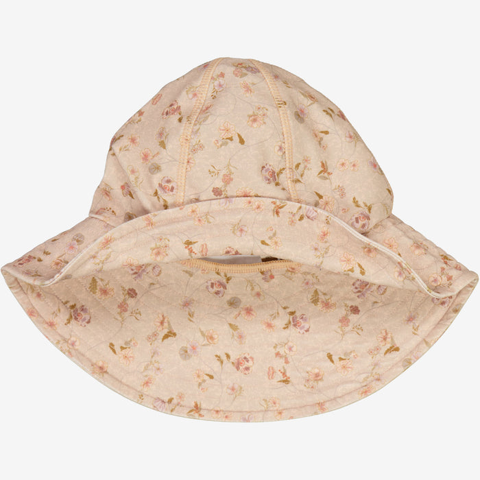 Wheat Main UV Sun Hat Swimwear 1492 purple poppy flowers
