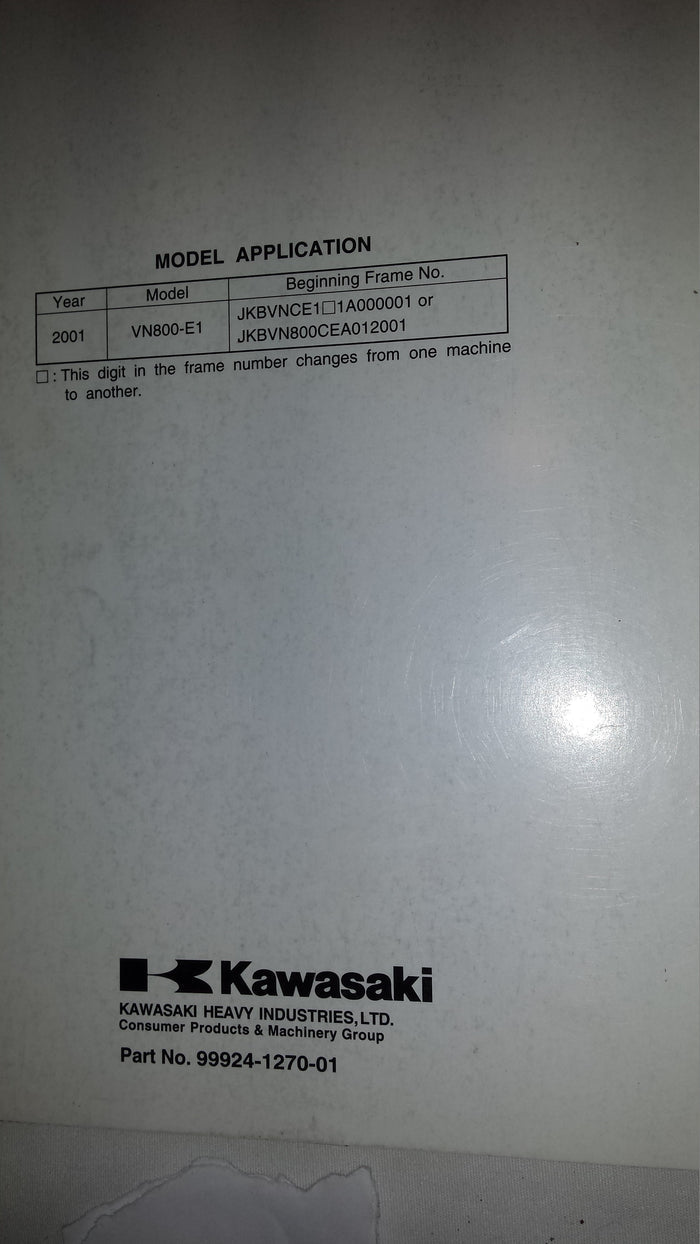 Vulcan 800 Drifter Service Manual