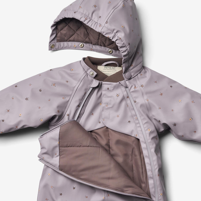 Wheat Outerwear Wintersuit Evig | Baby Snowsuit 1347 lavender flowers