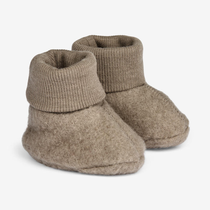 Wheat Wool Wool Fleece Booties | Baby Accessory 0099 grey stone