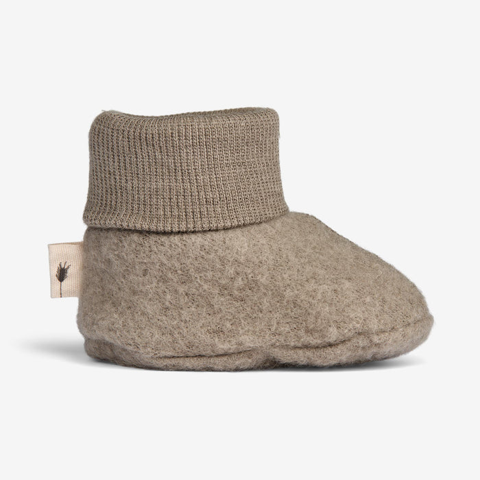 Wheat Wool Wool Fleece Booties | Baby Accessory 0099 grey stone