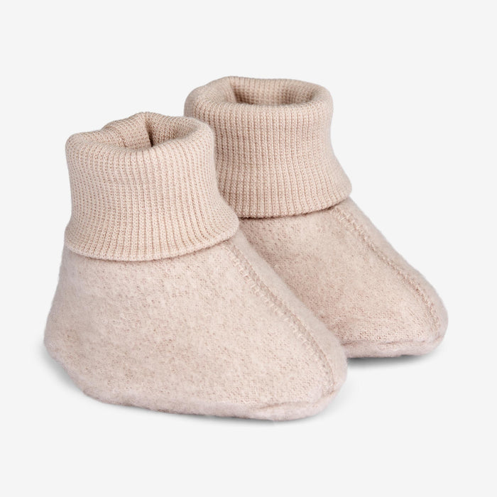 Wheat Wool Wool Fleece Booties | Baby Accessory 1356 pale lilac