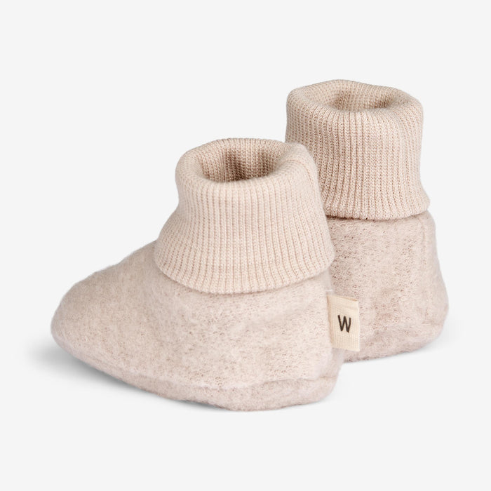 Wheat Wool Wool Fleece Booties | Baby Accessory 1356 pale lilac