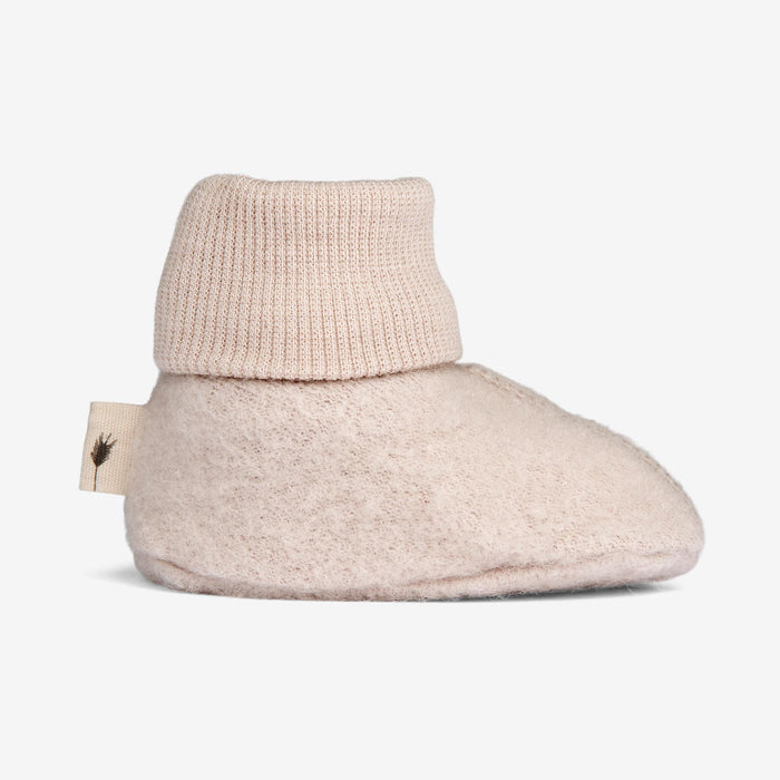 Wheat Wool Wool Fleece Booties | Baby Accessory 1356 pale lilac