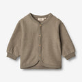 Wheat Wool Wool Fleece Cardigan | Baby Sweatshirt 0099 grey stone