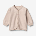 Wheat Wool Wool Fleece Cardigan | Baby Sweatshirt 1356 pale lilac