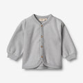 Wheat Wool Wool Fleece Cardigan | Baby Sweatshirt 1524 winter sky