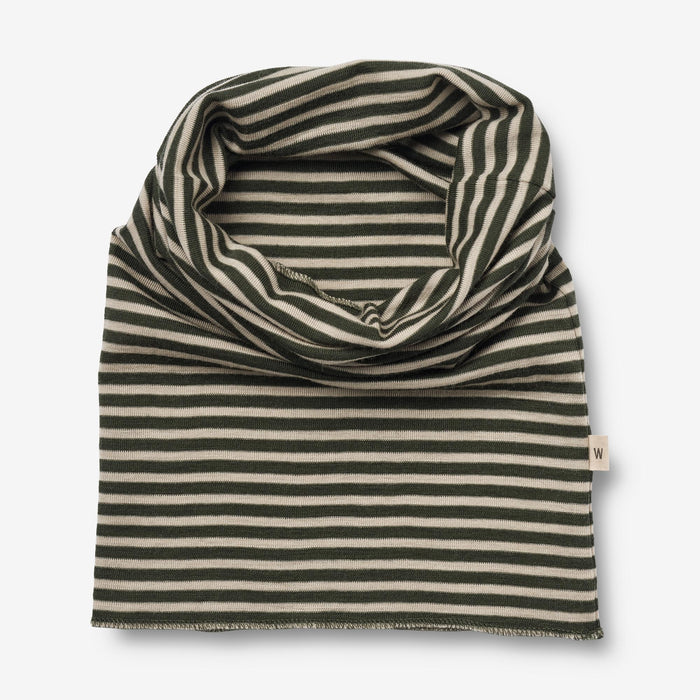 Wheat Wool Wool Hat & Neckwarmer Arta Accessory 4142 green stripe