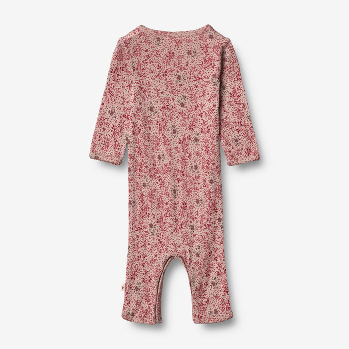 Wheat Wool Wool Jumpsuit Gatherings | Baby Jumpsuit 2392 cherry flowers