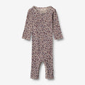 Wheat Wool Wool Jumpsuit Gatherings | Baby Jumpsuit 1493 purple flowers
