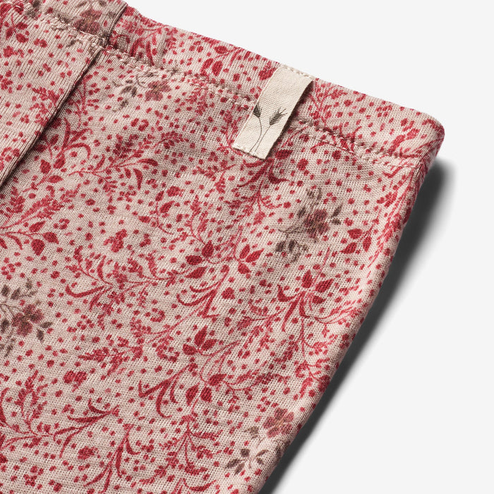Wheat Wool Wool Leggings Legging 2392 cherry flowers